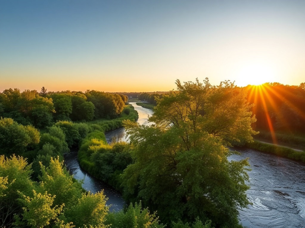 Mapa Polski pokazująca lokalizację Szczecinka, z ikoną symbolizującą czyste powietrze i tekstem 'Jakość powietrza Szczecinek'