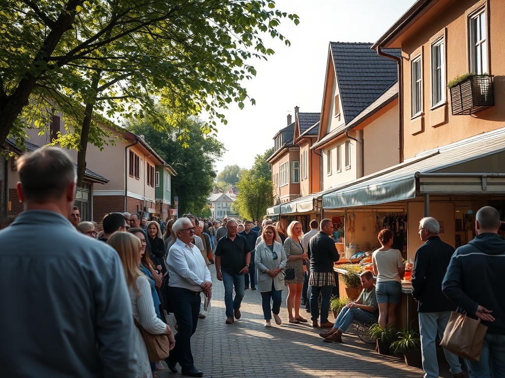 Krajobraz jeziora Trzesiecko w Szczecinku z widocznymi terenami zielonymi i czystą wodą.